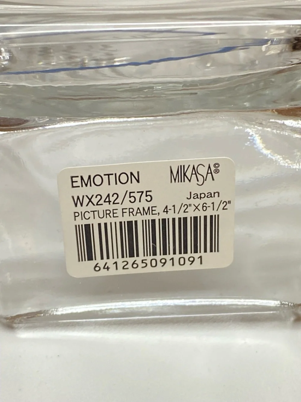 Mikasa Emotion WX242 / 575 Crystal Picture Frame 4 1/2